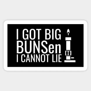 I Got Big BUNSen I Cannot Lie Funny Science Teacher Sticker